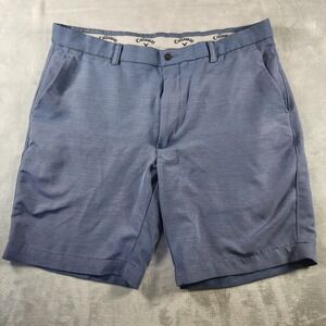 Callaway Performance Golf Shorts Light Heather Blue Men's Size 36"x9"‎